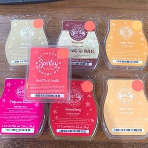Scentsy wax bars , 6- 3.2 fl oz and 1- 2.4 oz